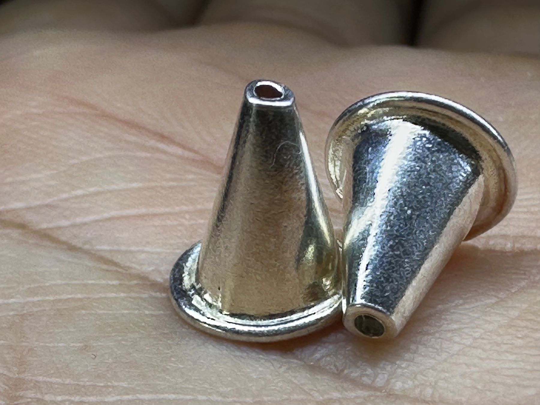 Perle (finte): 2 St. 925 Silber Schmuck Perlenkappen / Endkappen – Nuovo (secondo la descrizione) da Langenthal venduto da Seelenfreunde 5
