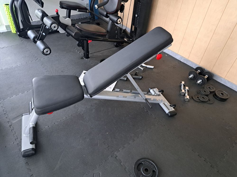 Fitvids Verstellbare Hantelbank – 6-Positionen Workout-Bank Für Zuhause Mit Beinstrecker & Curl-Pad