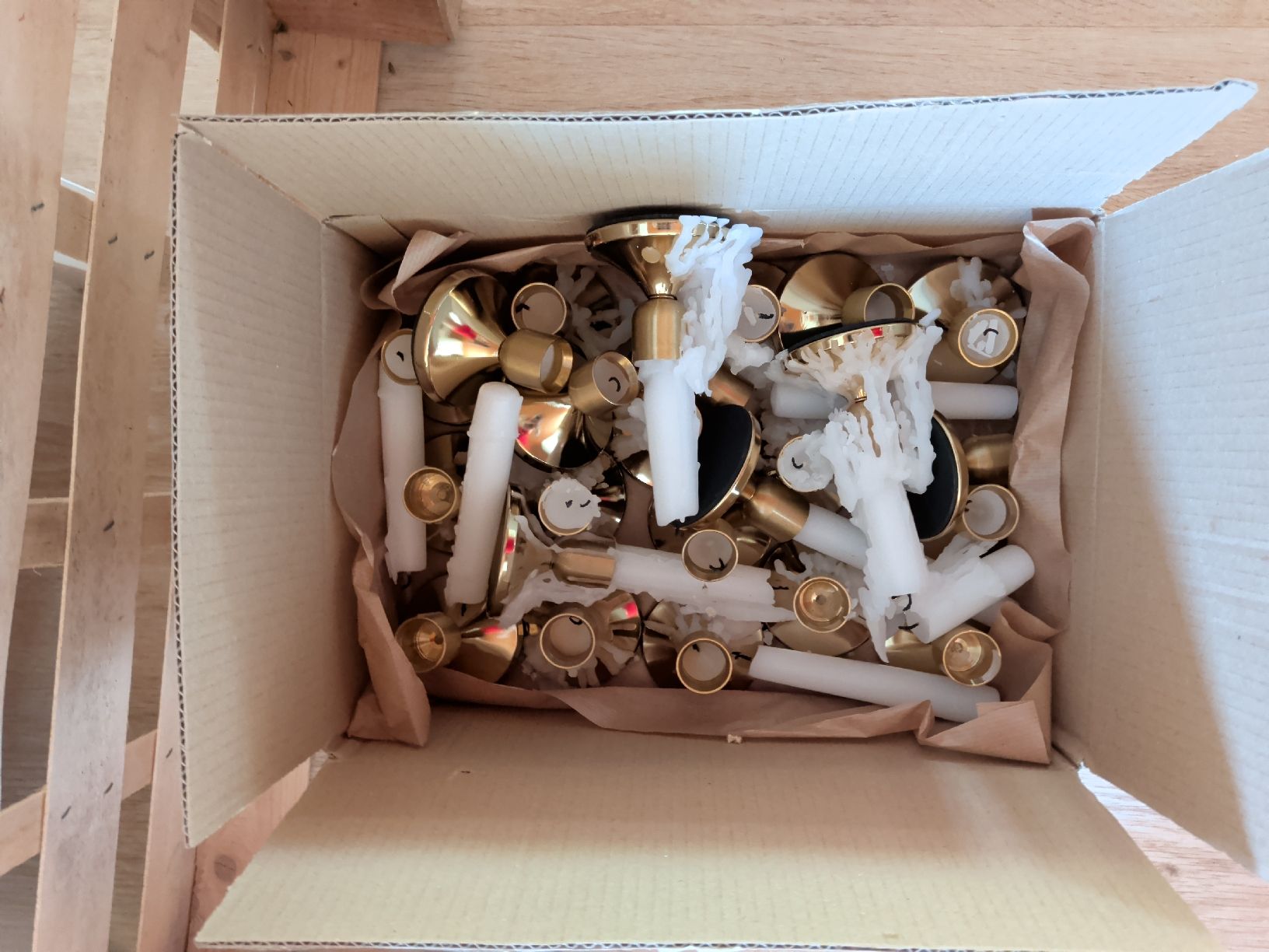 Kerzenständer: 12 goldene Kerzenständer – Neu (gemäss Beschreibung) aus Aarau von ilohe 3
