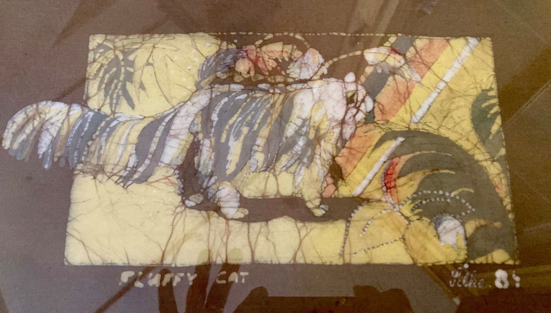 Poster & Bilder: Batik Bild Katze – Gebraucht aus Ranflüh von SwR_E19