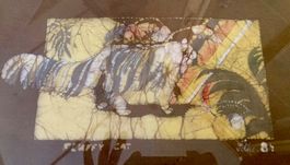 Batik Bild Katze