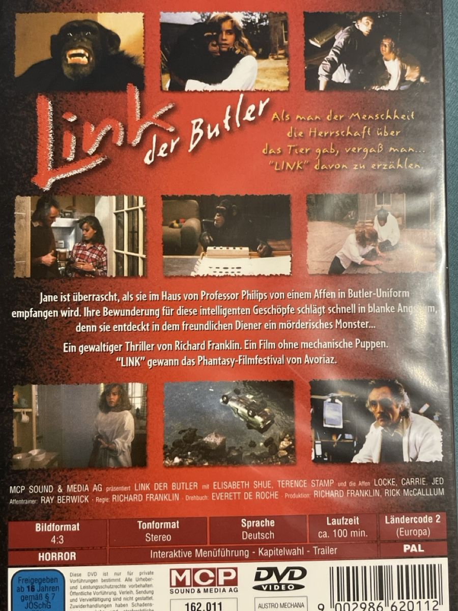 Alle DVDs: Link – Der Butler (1986) – Gebraucht aus Waldenburg von Mimily33 1