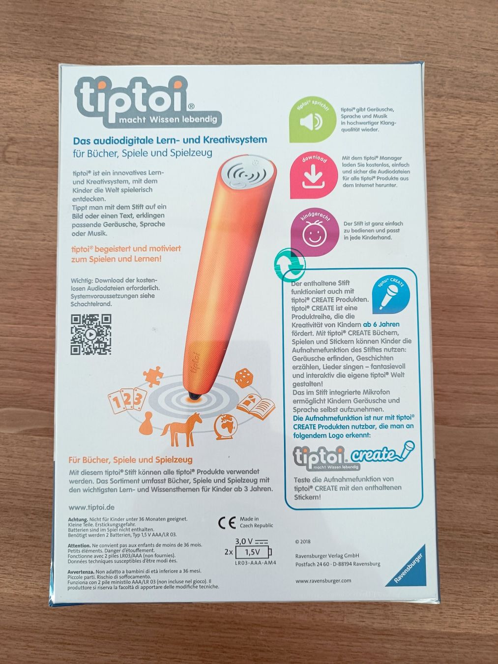Tiptoi Giocattoli: TipToi - Der Stift (mit Aufnahmefunktion) – Nuovo e nell'imballaggio originale da Lyss venduto da Fankman 1