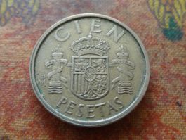 ESPAGNE  Cien  Pesetas  1988