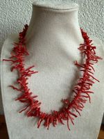 Echte Korallen Kette mit Silber Verschluss 925