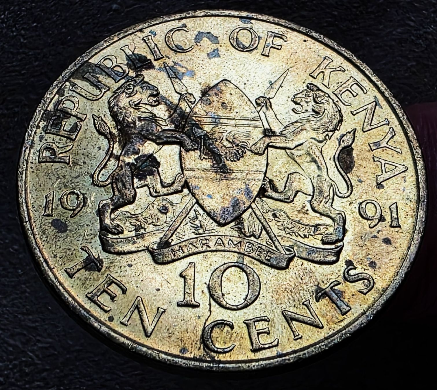 Tutti le monete: KENIA 10 CENTS 1991 – Nuovo (secondo la descrizione) da winterthur venduto da CoinPassion 1