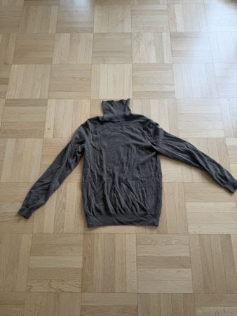 Cashmere Rollkragenpullover grau 