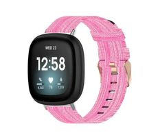 NEUES Armband pink-weiss für Fitbit Versa 4 Gr. S - 223472