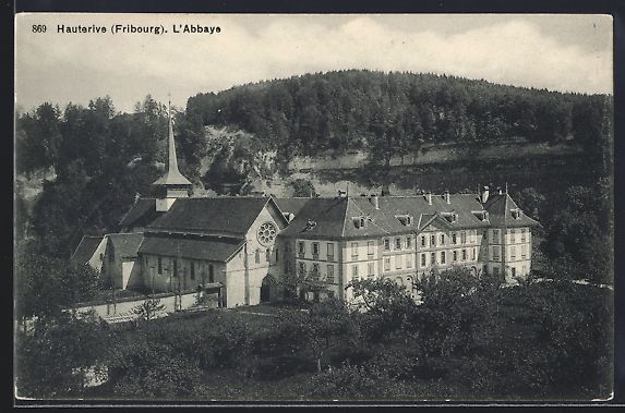 Ansichtskarten: AK Hauterive /FR, L'Abbaye – Gebraucht aus Berlin von bartko-reher