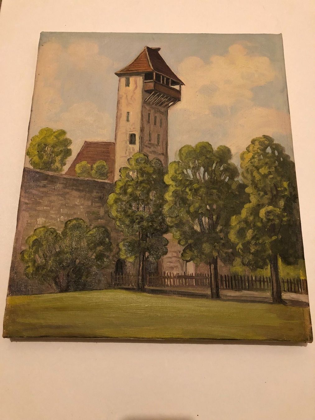 Gemälde: Storchenthurm Rheinfelden 1931 Aargau – Gebraucht aus Hirzel von pjn_d7xp