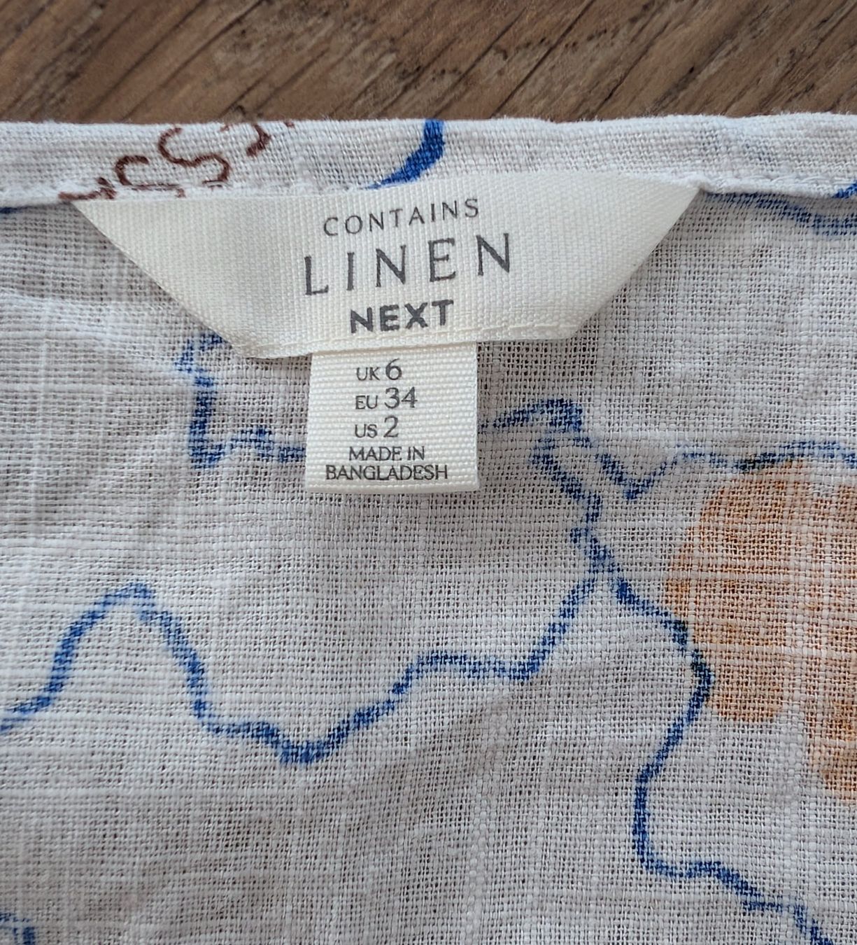 Next Camicette: Next Leinen Top mit Kartenprint – Nuovo (secondo la descrizione) da Lachen SZ venduto da numberphile 1