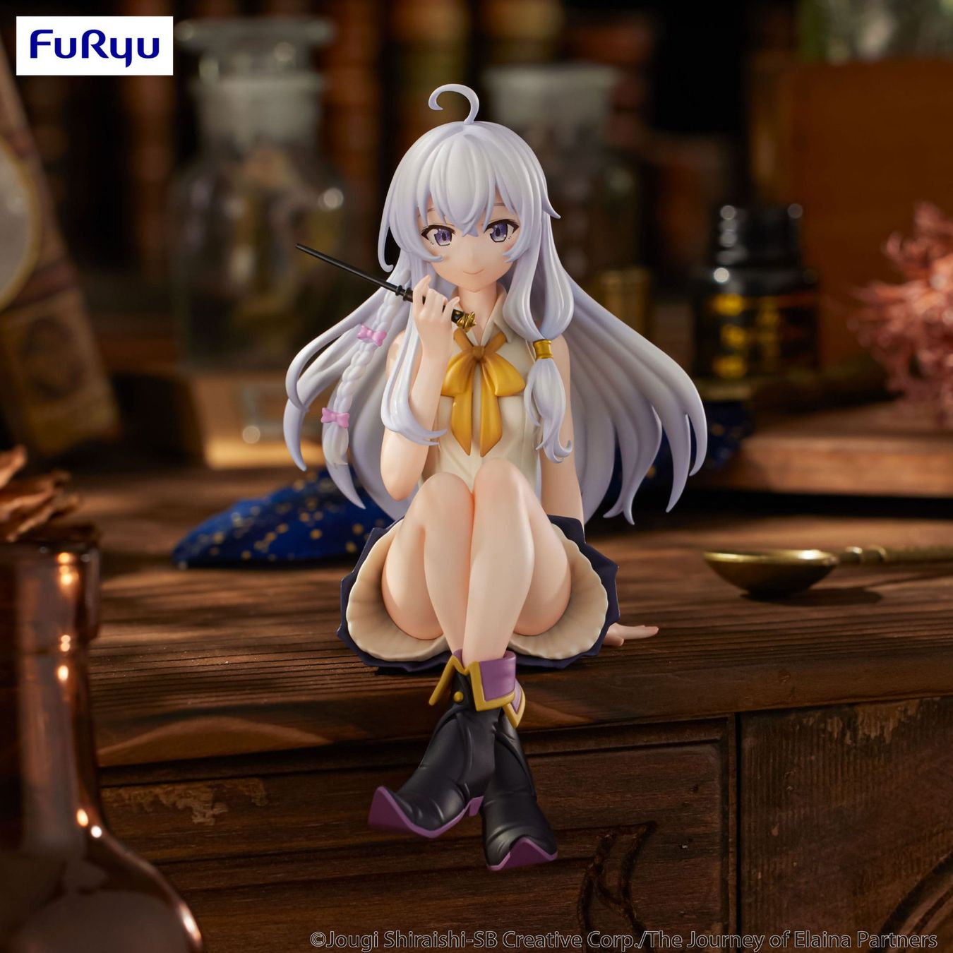 Statuette: Wandering Witch Noodle Stopper Elaina 13 cm – Nuovo e nell'imballaggio originale da St-Imier venduto da ATTAKSHOP