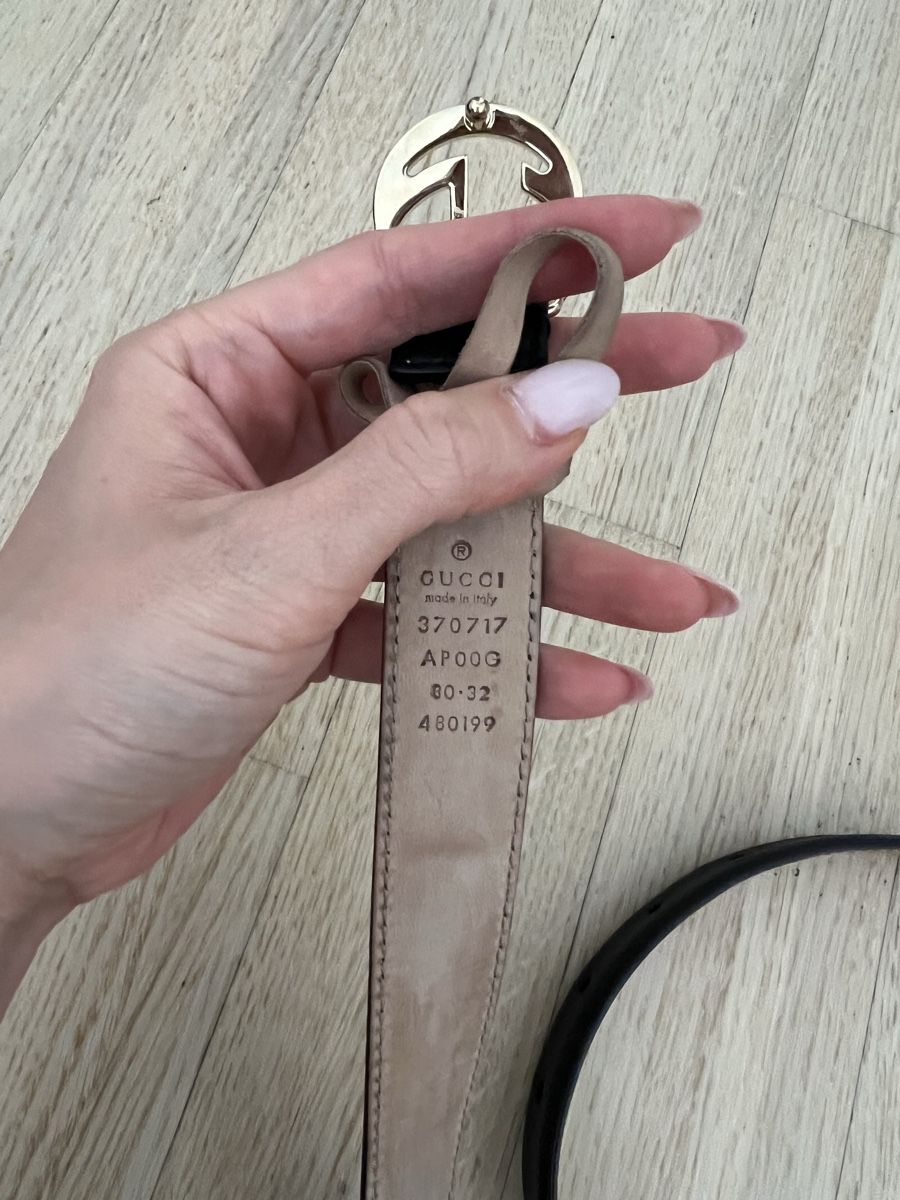Gucci Gürtel: Gucci Interlocking Buckle Leder Gürtel – Gebraucht aus Dietikon von Mischi2167 3
