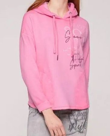SOCCX Hoodie Pulli Pullover Sweat Shirt m. Print pink XXL 44