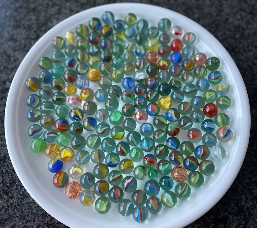 170 alte Glaskugeln, Murmel, Marmel, Gluren. Marpel (Gebraucht) in ...