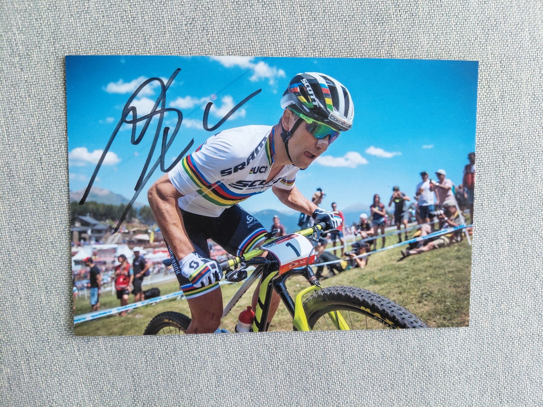 Autografi: Autogramm Nino Schurter – Usato da Schmerikon venduto da Olympia04