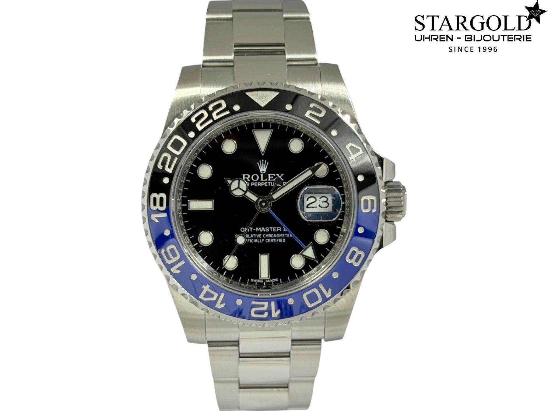 Rolex Montres: Rolex GMT-Master II "Batman" - 126710BLNR – D'occasion à Zürich par Stargold-Uhren