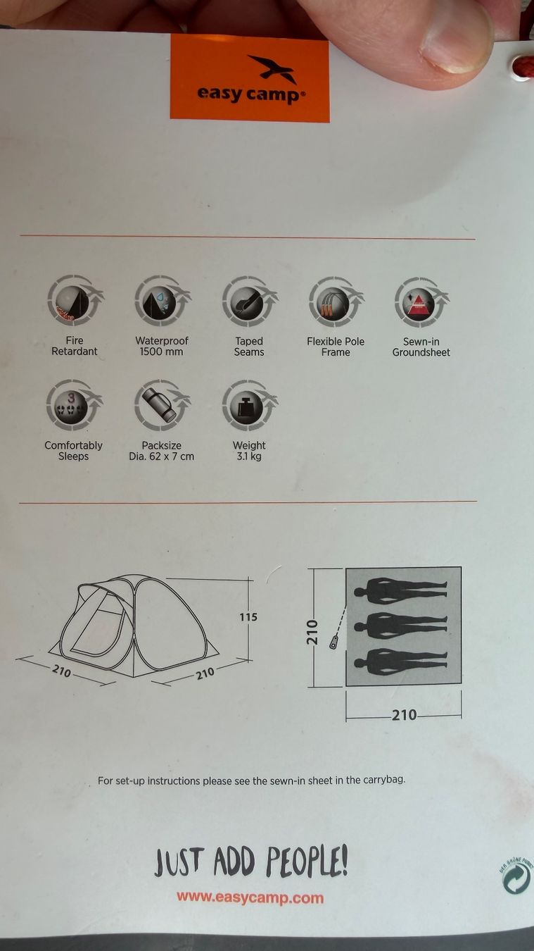 Tentes: Flameball 300 Wurfzelt – Neuf avec emballage d'origine à Wallisellen par pizpalue01 2