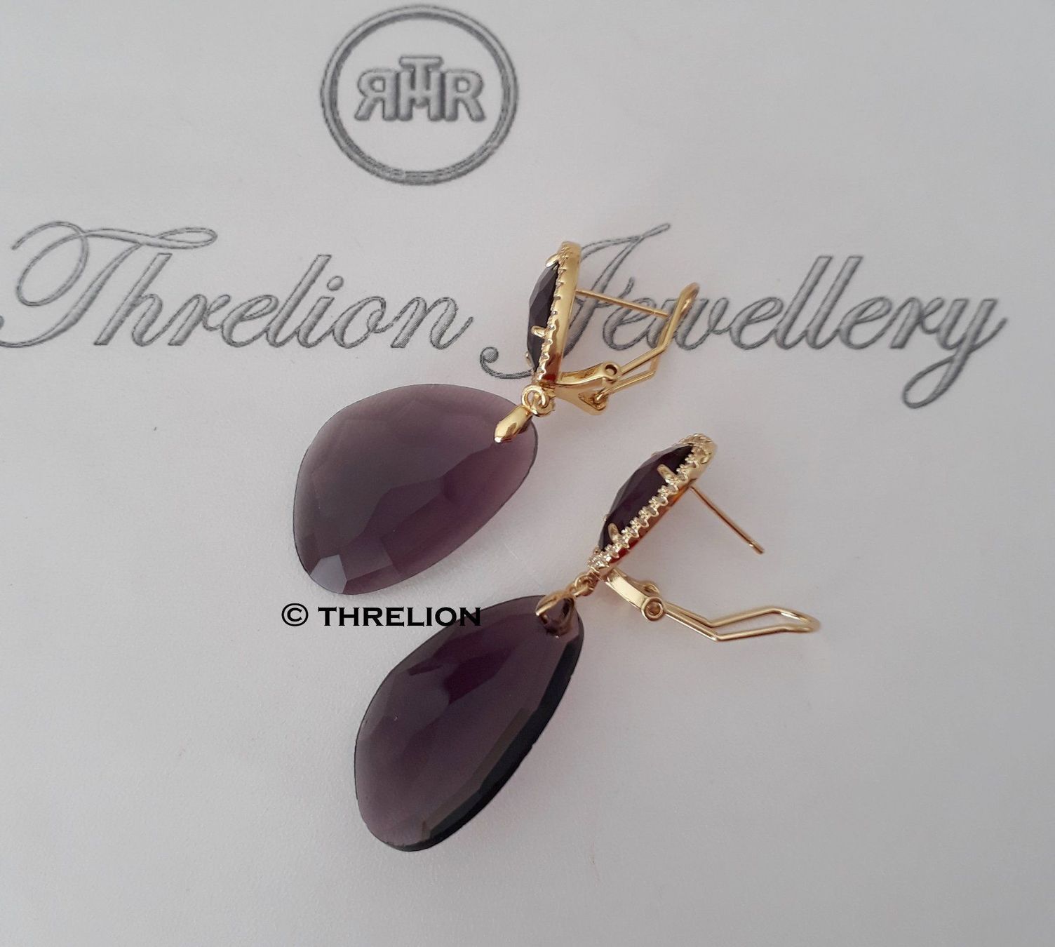 Orecchini pendenti & Orecchini a lobo: Drop Ohrstecker Ohrringe mit Clip Verschluss – Nuovo e nell'imballaggio originale da Riehen venduto da Threlion 1