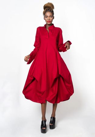 Rotes Designer-Kleid - Aufregend, luxuriös, einzigartiggen
