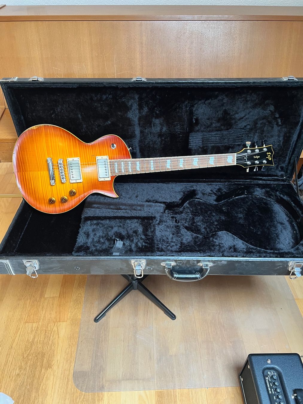 Esp Strumenti musicali: ESP Eclipse Japan Distressed Cherry Sunburst | Koffer | Top – Usato da Neunkirch venduto da F1986 8