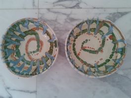 2 sehr schöne terra cotta Bowls Frankreich handgemacht