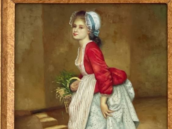 Dipinti: Zimmermädchen nach Gustave Jean Jacquet – Usato da Basel venduto da mar_x8 1