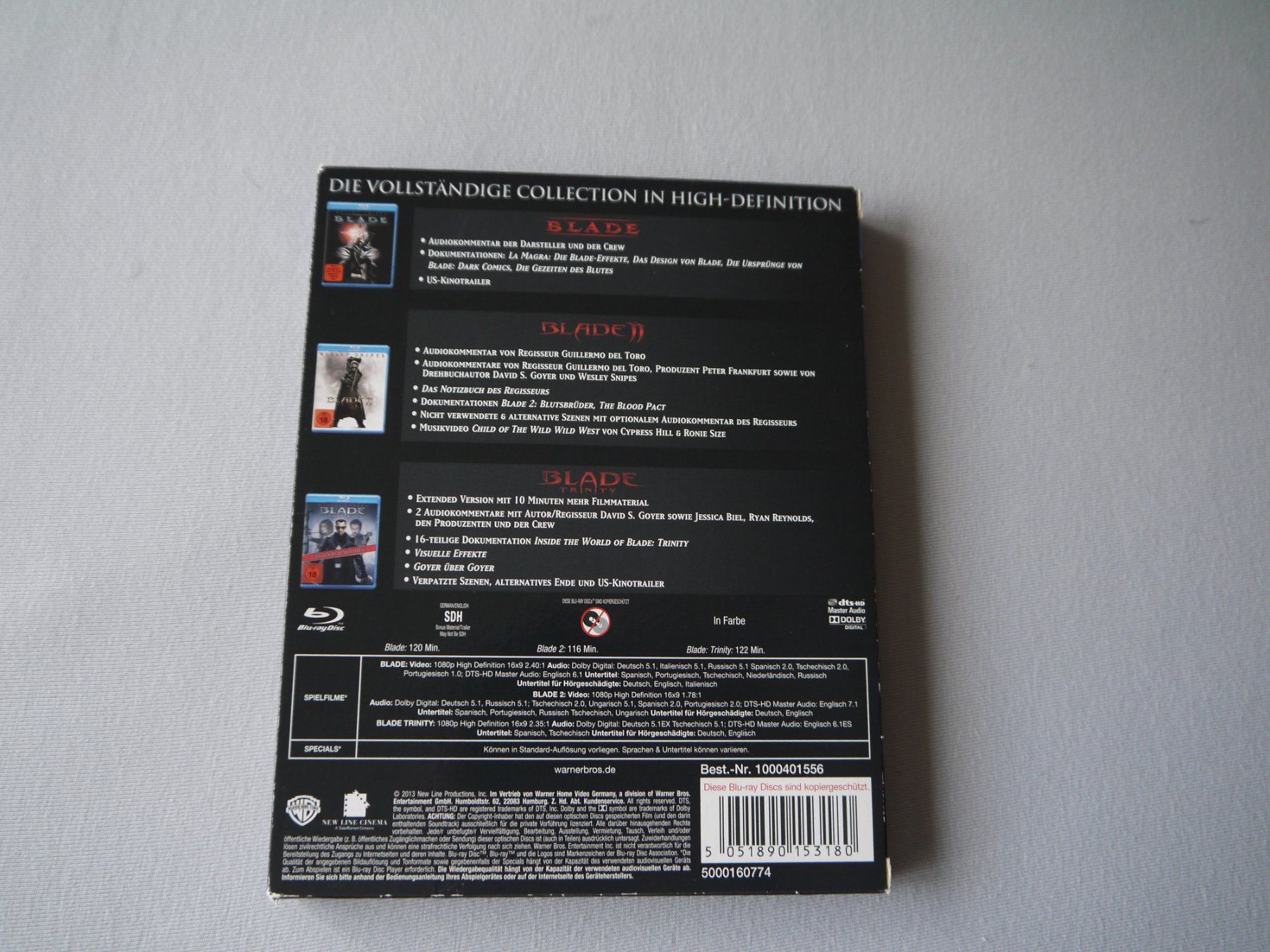 Tutti i DVDs: BLADE - Trilogie - Wesley Snipes – Usato da Hagendorn venduto da Blaf 1