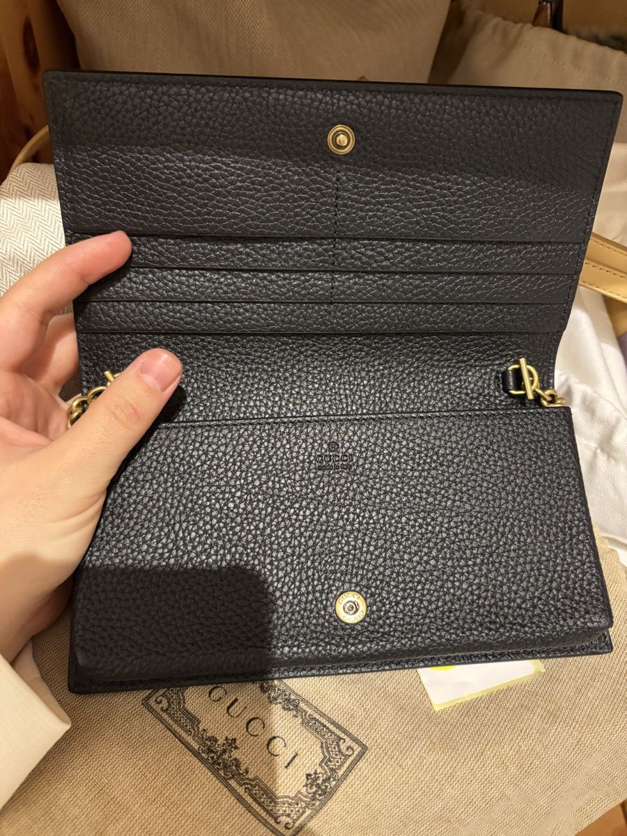 Gucci Borse da donna: Authentic Gucci Wallet on Chain - Black Leather, New! – Nuovo (secondo la descrizione) da Dübendorf venduto da Tony321 6
