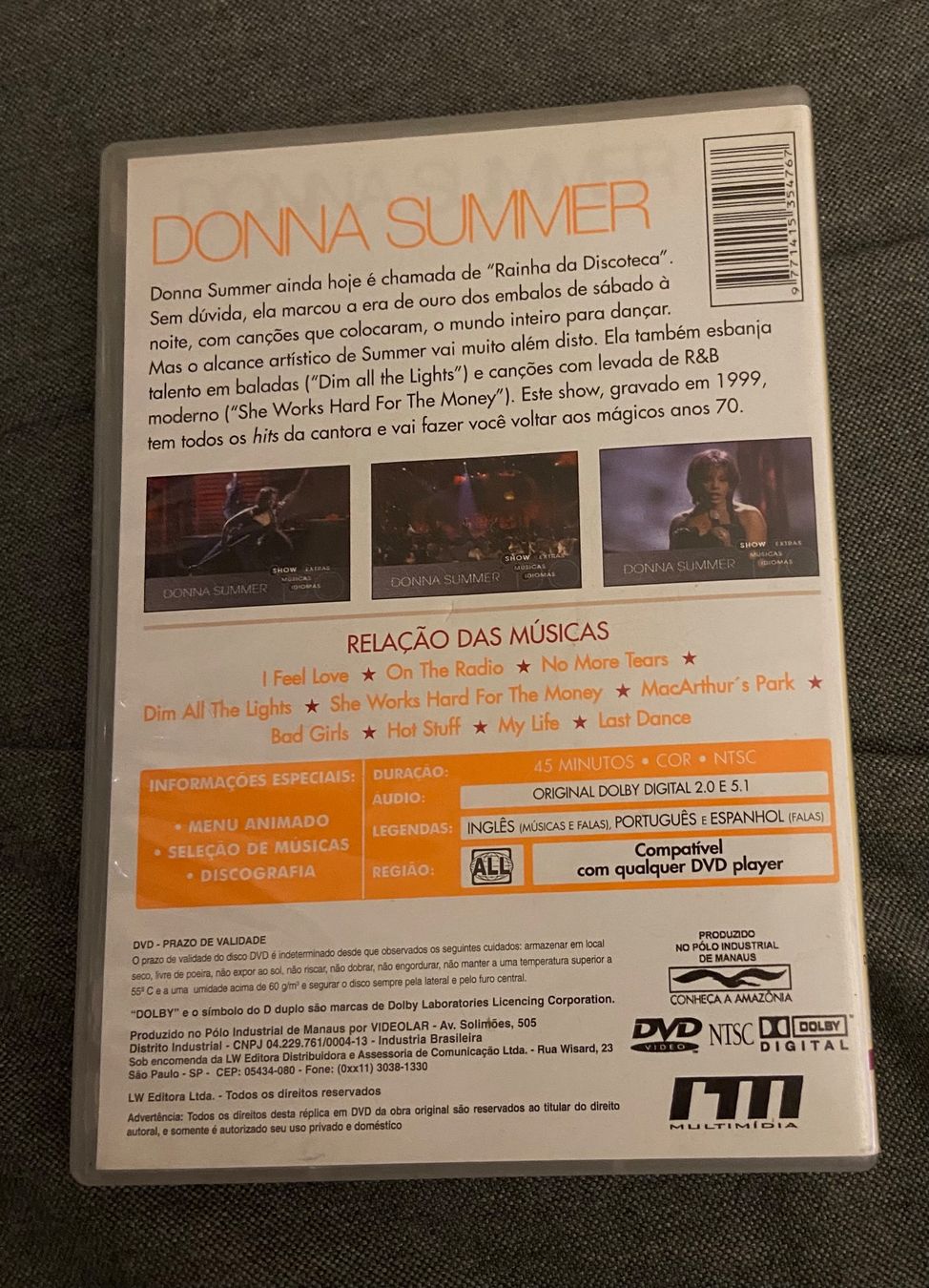 Tutti i DVDs: Donna Summer DVD Live In Concert – Usato da Luzern venduto da Lycka 1