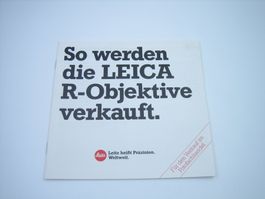 Leica R-Objektive alter Prospekt/Katalog