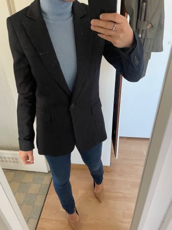 MANGO Blue Navy Blazer XS/S