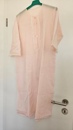 Camicia da notte rosa sintetica tg.M