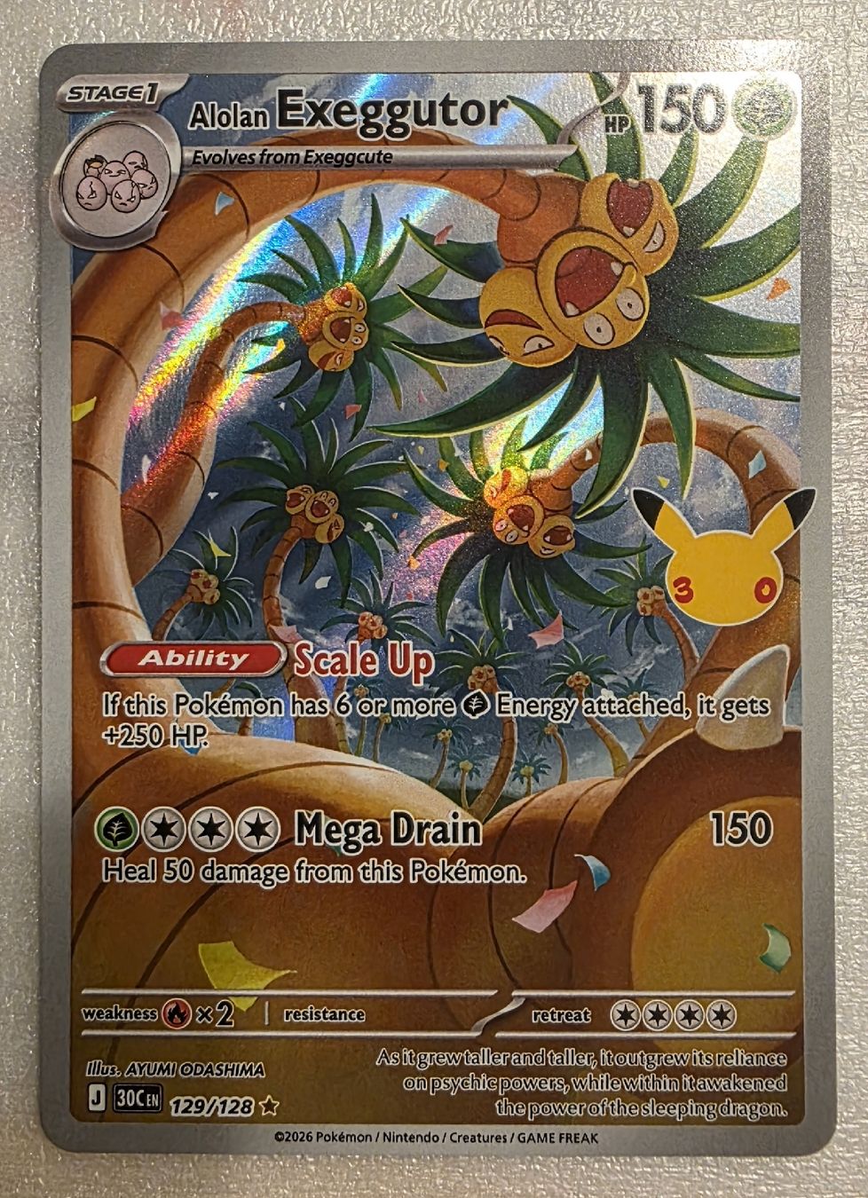 Pokémon Carte collezionabili: Exeggutor 30th NM – Usato da Contone venduto da Dexx86