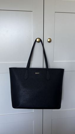 DKNY Shopper Tasche schwarz mit Reissverschluss neuwertig