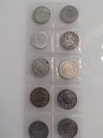 10 x 2 Franken Schweizer Muenzsammlung verschiedene Jahre