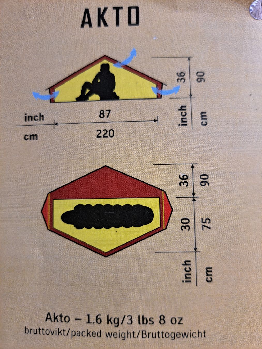 Hilleberg Zelte: Hilleberg Akto 1 – Neu (gemäss Beschreibung) aus Sarnen von Verraca 1