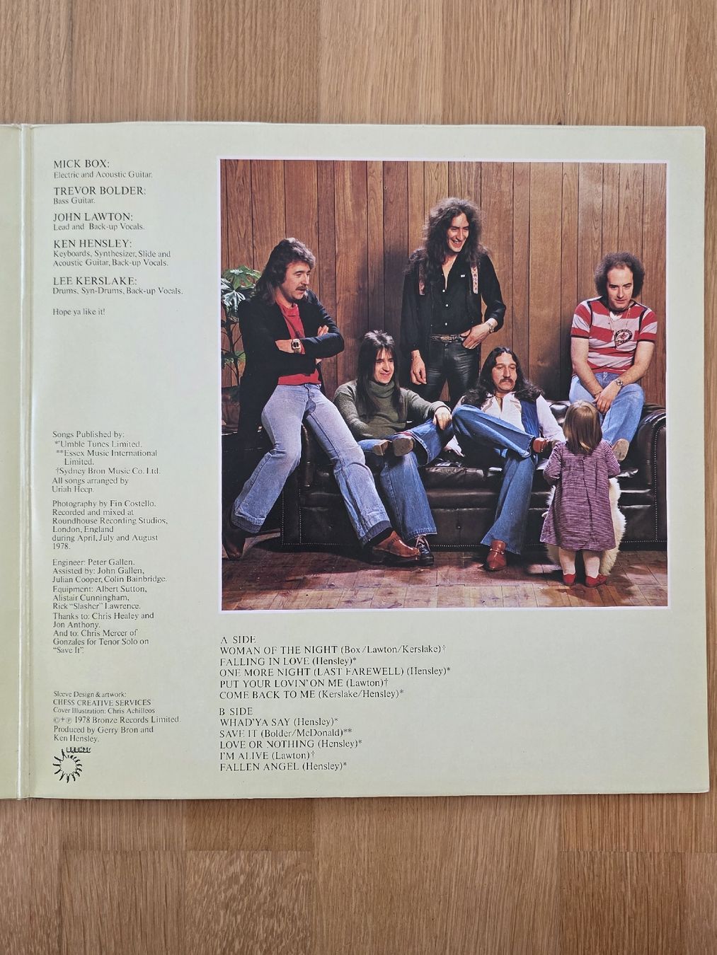 Dischi in vinile: Uriah Heep Fallen Angel Vinyl LP – Usato da Ramsen venduto da Daim8 3