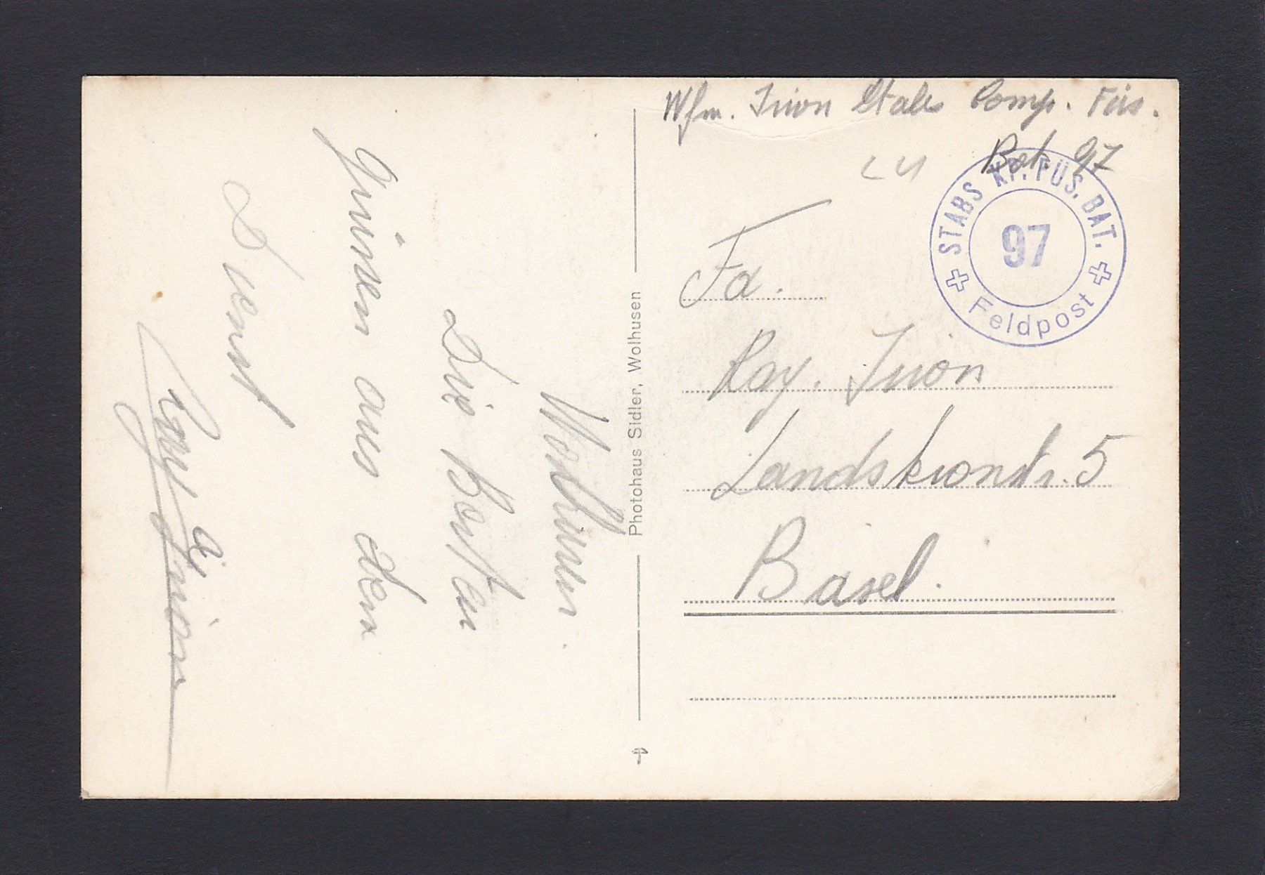 Cartoline postali: WOLHUSEN – Usato da Reiden venduto da cinfis 1
