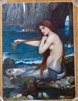 John William Waterhouse. Mermaid. Poster DIN A3. 
