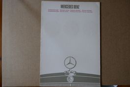MERCEDES  Lackkarte  ca 1970  Originalprospekt