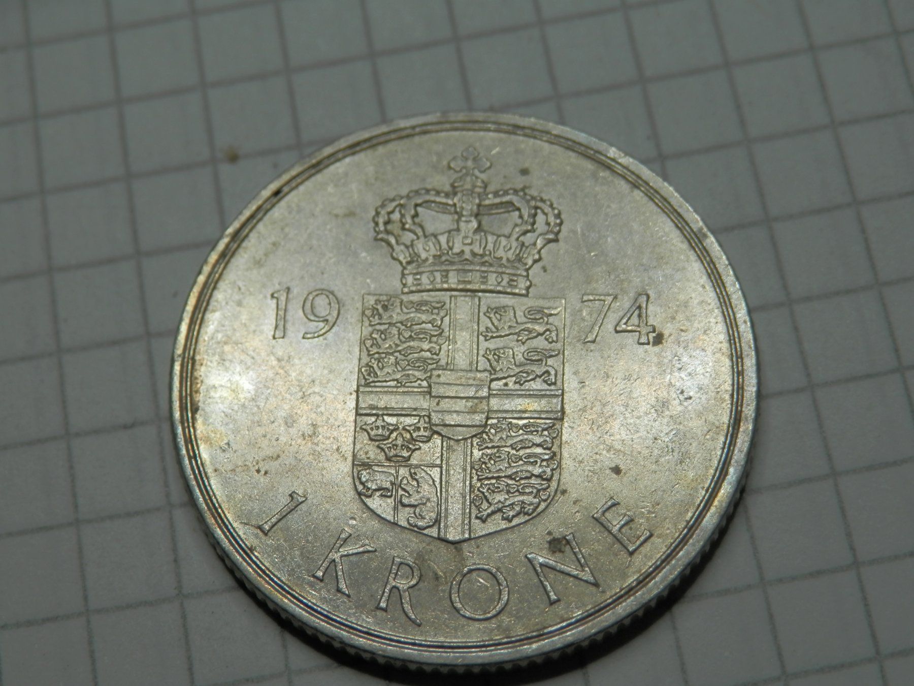 Tutti le monete: Dänemark  1 Krone, 1974 – Usato da Weiach venduto da weiach81 1