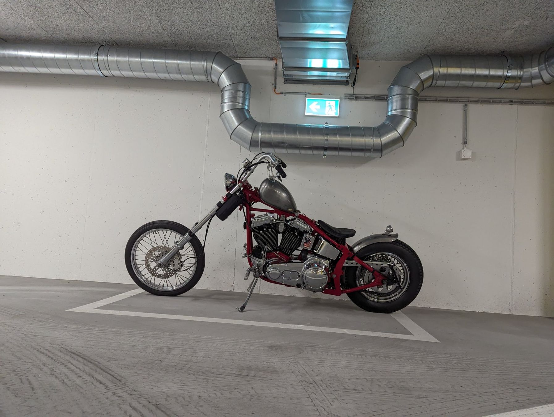 Harley-Davidson Chopper: Harley-Davidson FXST Softail Oldschool Longfork Chopper – Usato da Mauensee venduto da Nd0 2