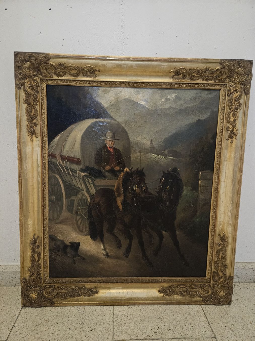 Tableaux: gemälde toggenburg handgemalt – Défectueux à Schwellbrunn par Omega-alpha 6