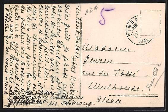 Cartoline postali: Finhaut, Ortspartie mit Eisenbahnbrücke – Usato da Berlin venduto da bartko-reher 1