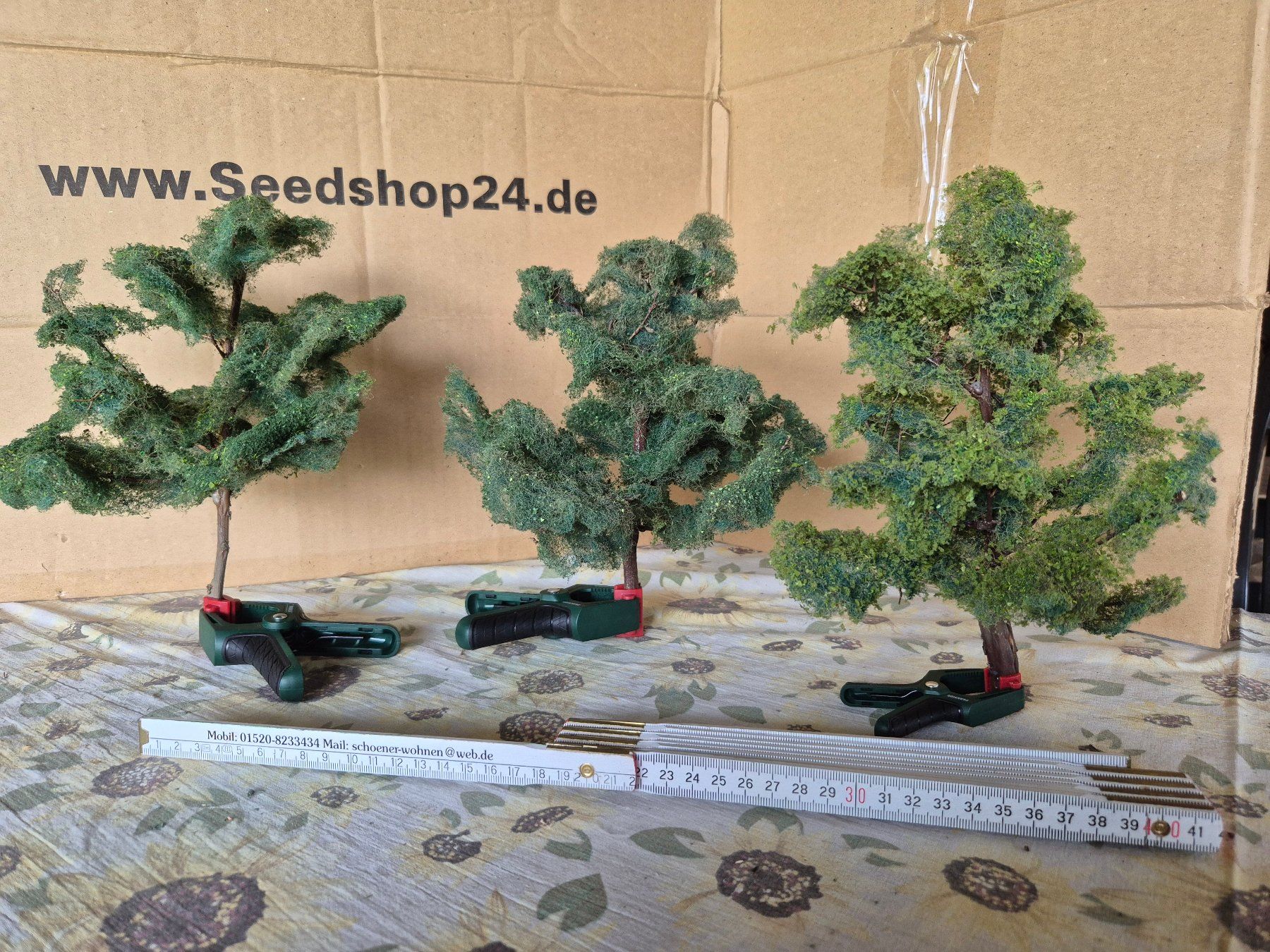 Modelleisenbahnen: schöne grosse Laubbäume Eigenbau H0 / 0 – Gebraucht aus Bibern SH von streunekater 5