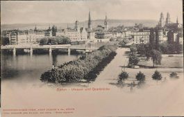 ZÜRICH - Utoquai und Quaibrücke