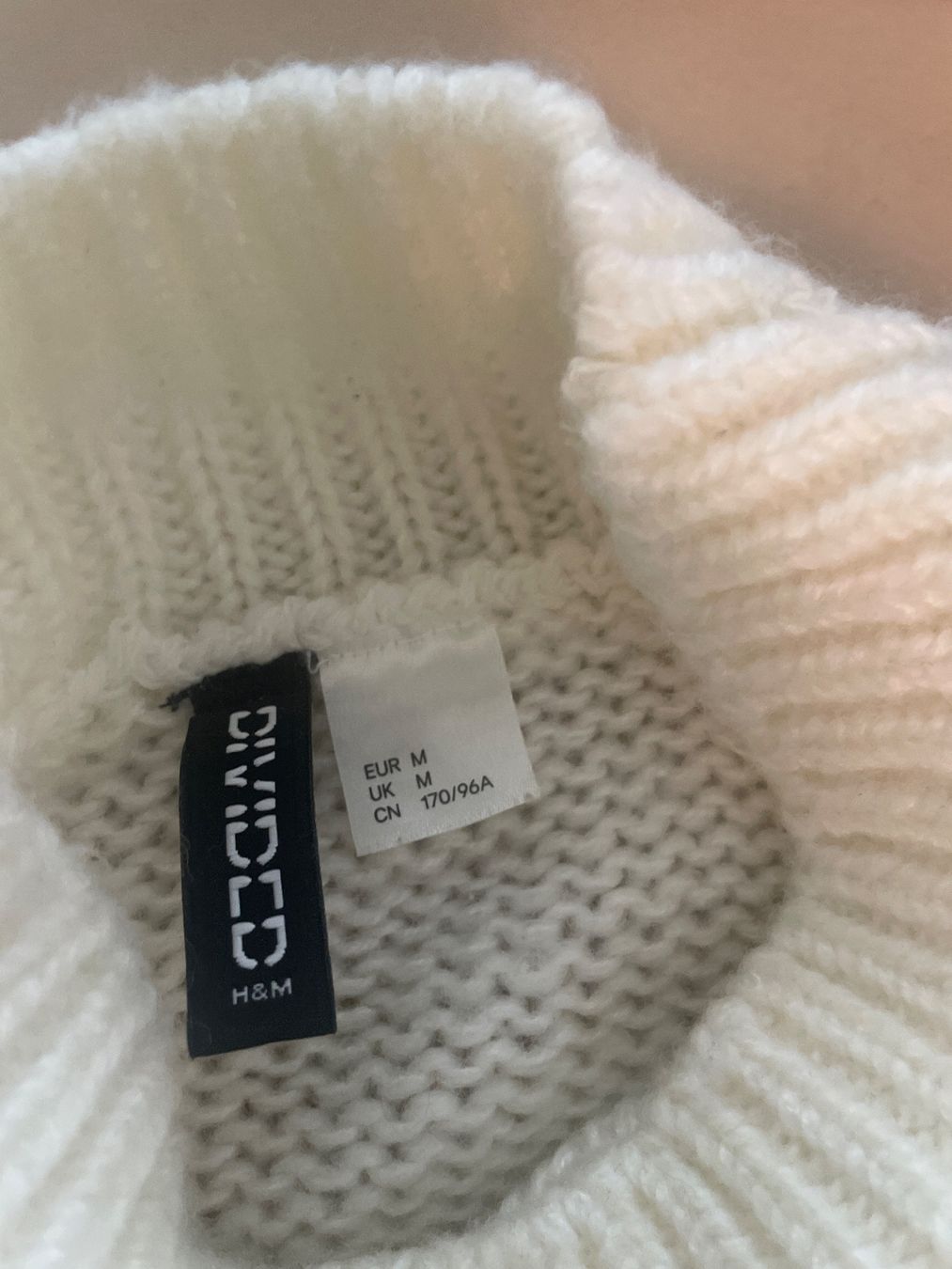 H&M Maglioni & Felpe: Warm Winter Pullover Strick H&M Divided creme, Gr. M – Usato da Wollerau venduto da Poschro68 2