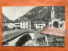 Alte Ansichtskarte Bignasco Valle Maggia, mit Stempel