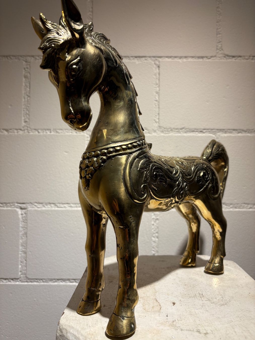 Skulpturen & Statuen: Pferd Messing 28 x 32 cm / 1.7 kg – Gebraucht aus Lenggenwil von Unique_ 1